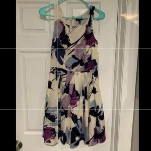 Skater Girl Dress White and Purple